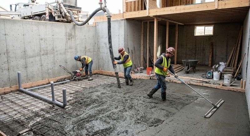 Basement Concrete Installation in Howard County, MD