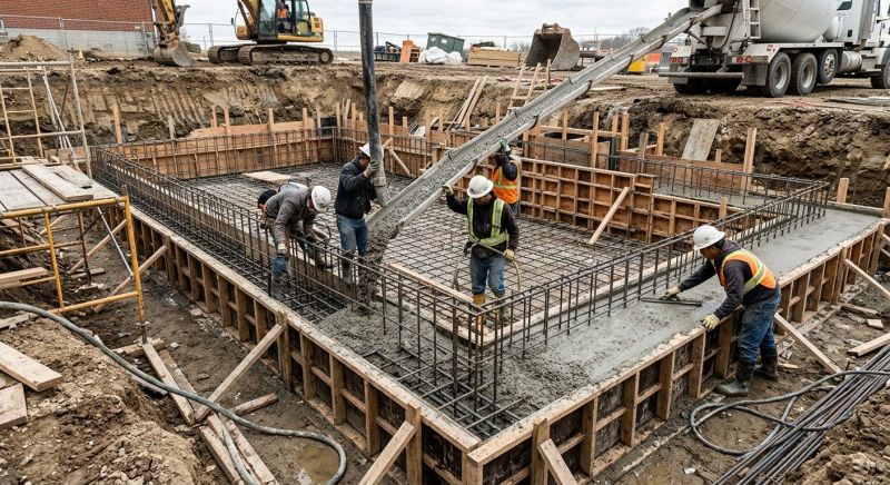 Basement Concrete Pouring in Baltimore County, MD