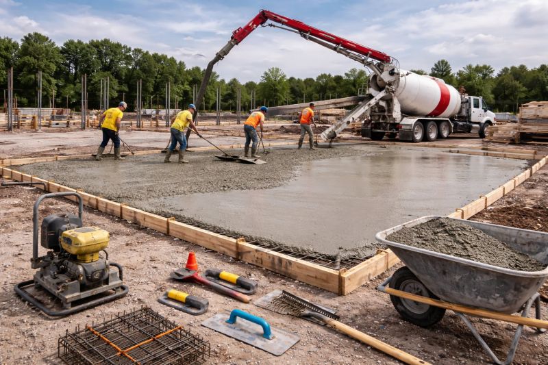 Commercial Slab Installation in Halethorpe, MD
