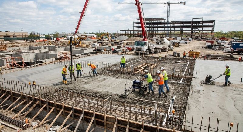 Commercial Slab Installation in Pasadena, MD