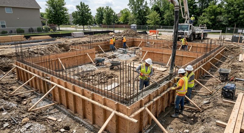 Foundation Construction in Fort George G Meade, MD