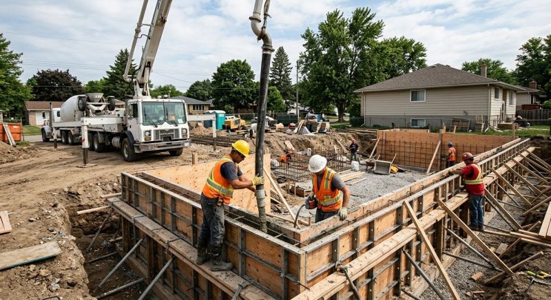 Foundation Wall Pouring in Arnold, MD