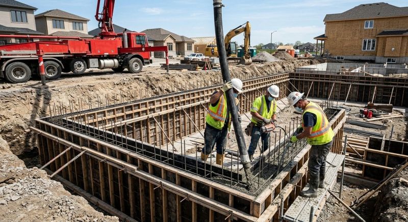 Foundation Wall Pouring in Hydes, MD