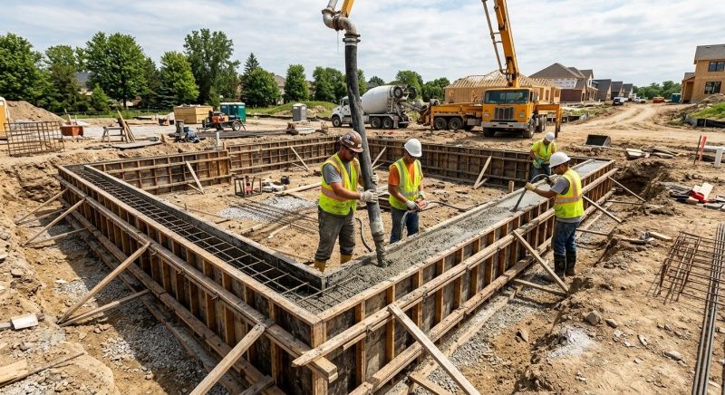 Foundation Wall Pouring in Pasadena, MD